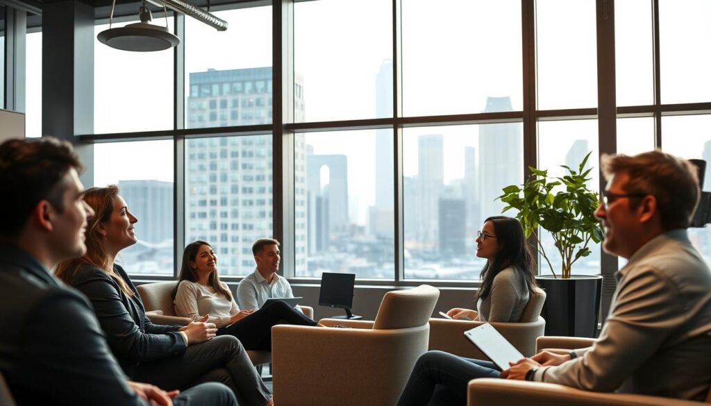 Creative Collaboration in a Modern Workspace